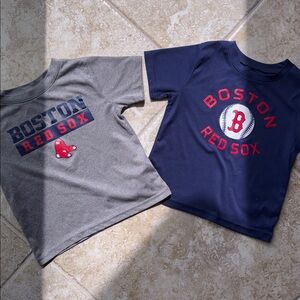 Boston Red Sox Kids Gray & Blue Dri-Fit TShirt | Size 3T